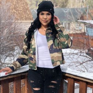 Army print jacket